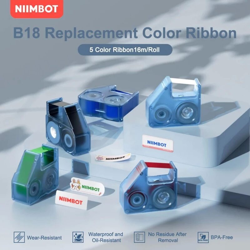 Barcode Label Printer Industrial - Лента для этикеток NIIMBOT B18, сменные