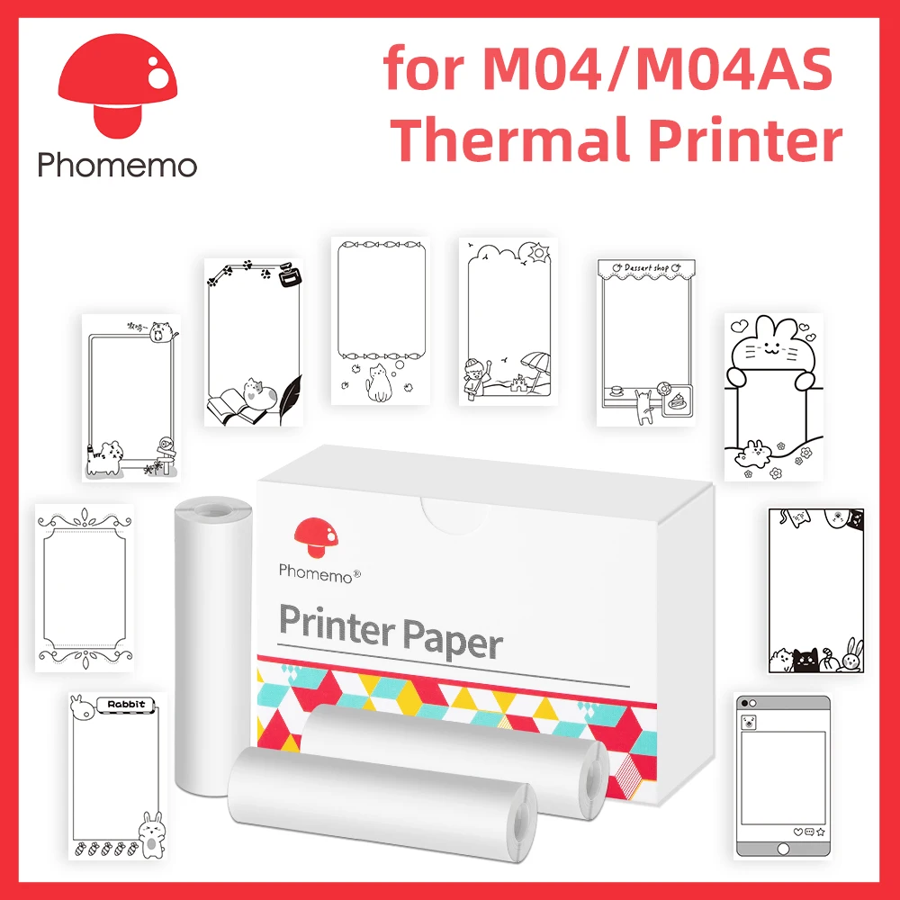 Thermal Transfer Ribbon 110Mm - Термобумага Phomemo 110 мм, белая термопрозрачная