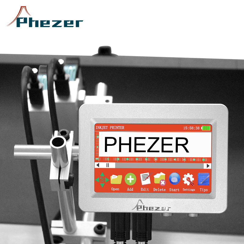 Онлайн-струйный принтер Phezer – обзор и цена Coding Machine Date Printer Inkjet