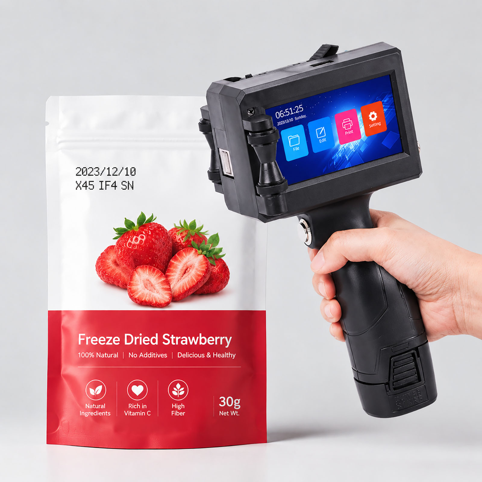 ZM-C10 – портативный ручной ст – обзор и цена Coding Machine Date Printer Inkjet