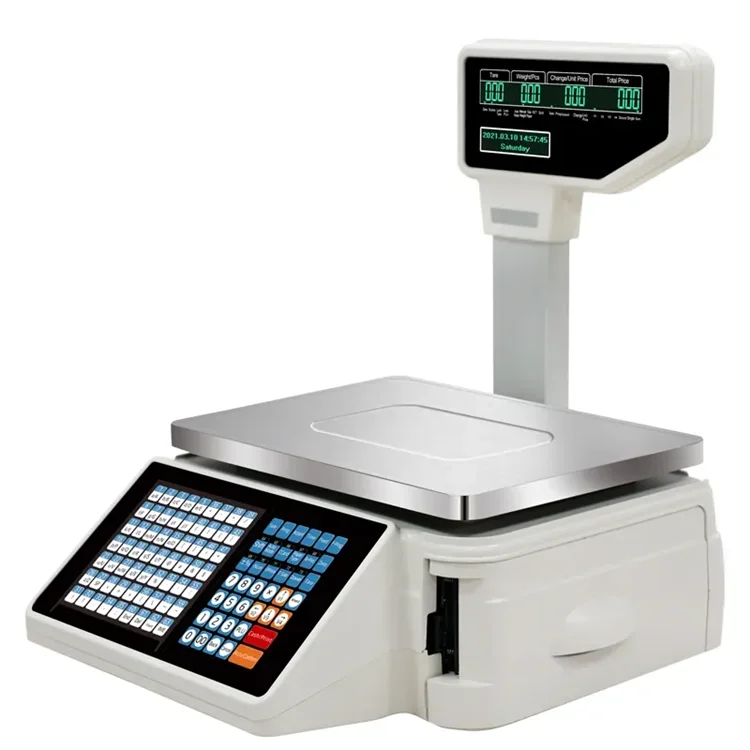 Электронные весы с принтером ш – обзор и цена Weighing Scale Label Printer