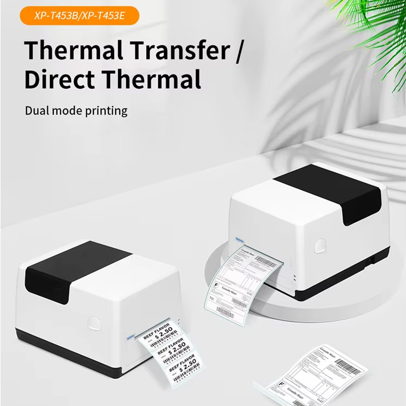 XP-T453B T453E Термотрансферны – обзор и цена Thermal Label Printer 4 Inch 300Dpi