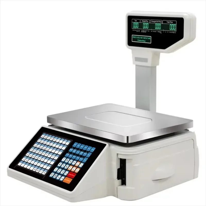 Вес 30 кг Многофункциональный  – обзор и цена Weighing Scale Label Printer