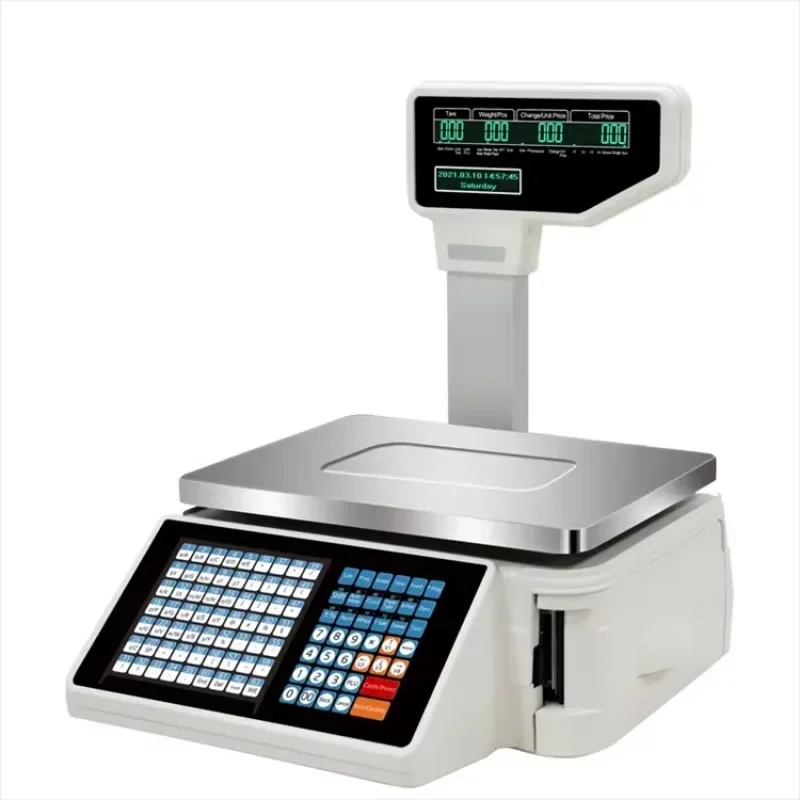 Вес 30 кг Многофункциональный  – обзор и цена Weighing Scale Label Printer