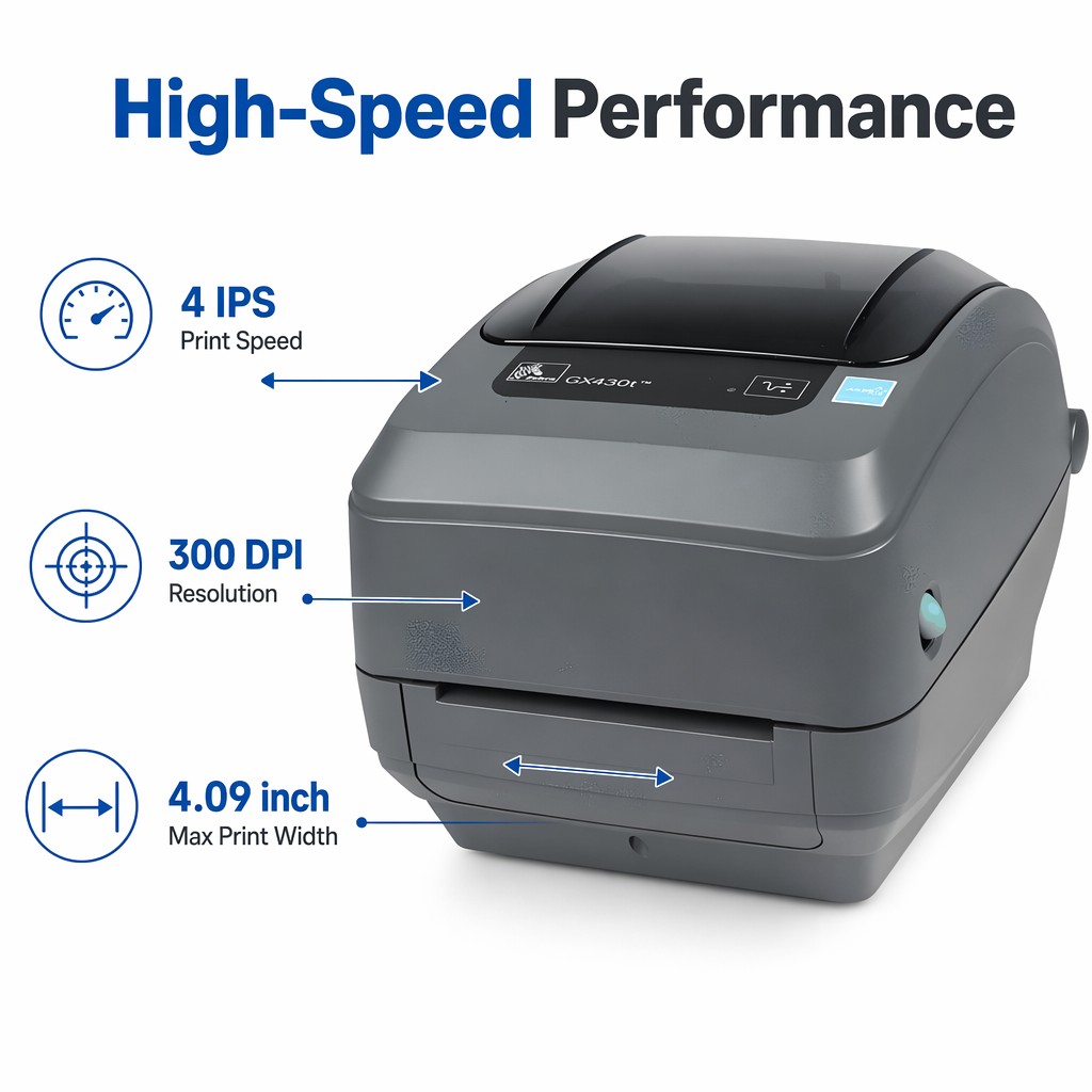 GX430T 300dpi 4-дюймовый USB-п – обзор и цена Thermal Label Printer 4 Inch 300Dpi