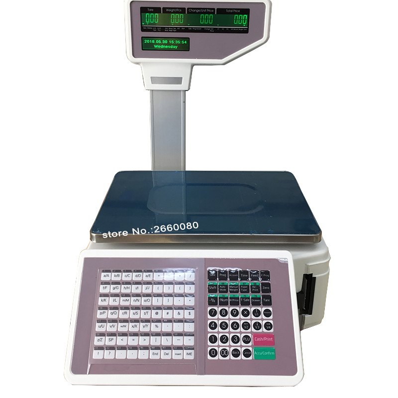 Весы для печати этикеток и кас – обзор и цена Barcode Label Printer Industrial