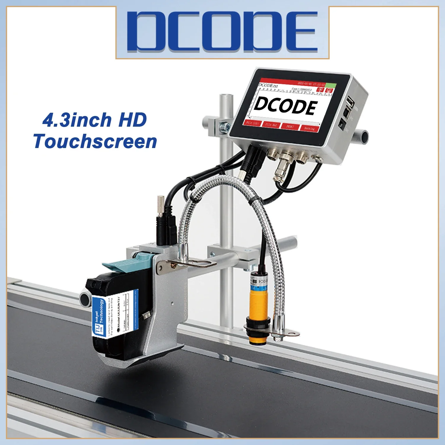 DCODE 130PRO Промышленный онла – обзор и цена Barcode Label Printer Industrial