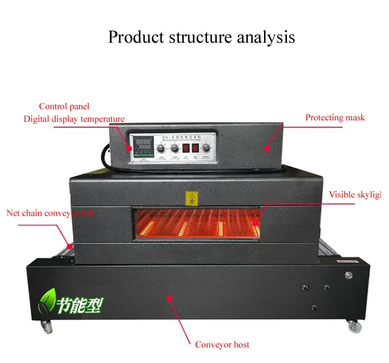 12,5 Лидер продаж, термоусадоч – обзор и цена Shrink Wrap Machine Heat Tunnel
