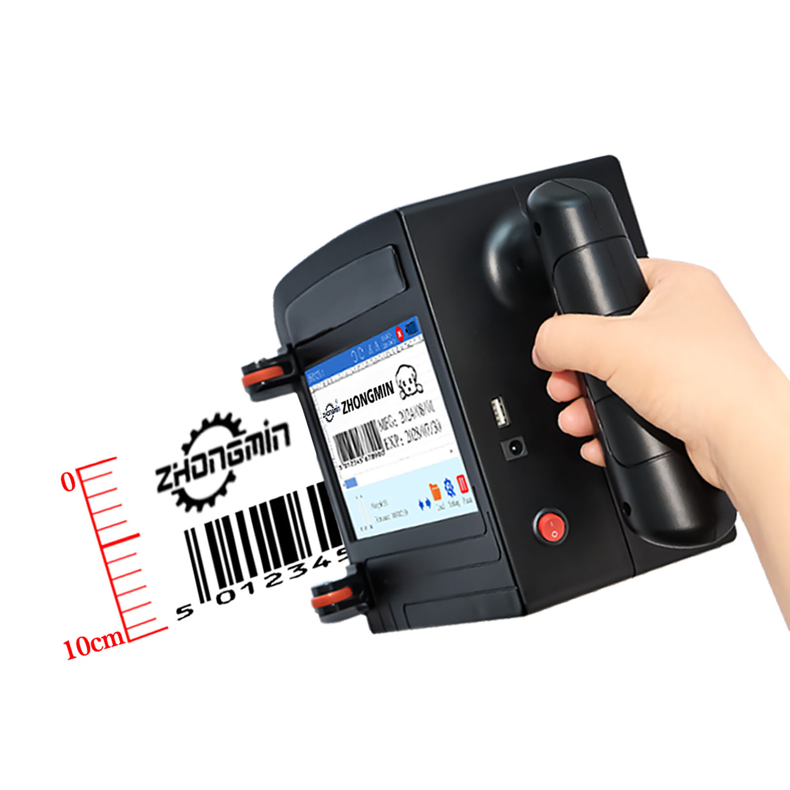 ZM-C100 – портативный ручной с – обзор и цена Coding Machine Date Printer Inkjet
