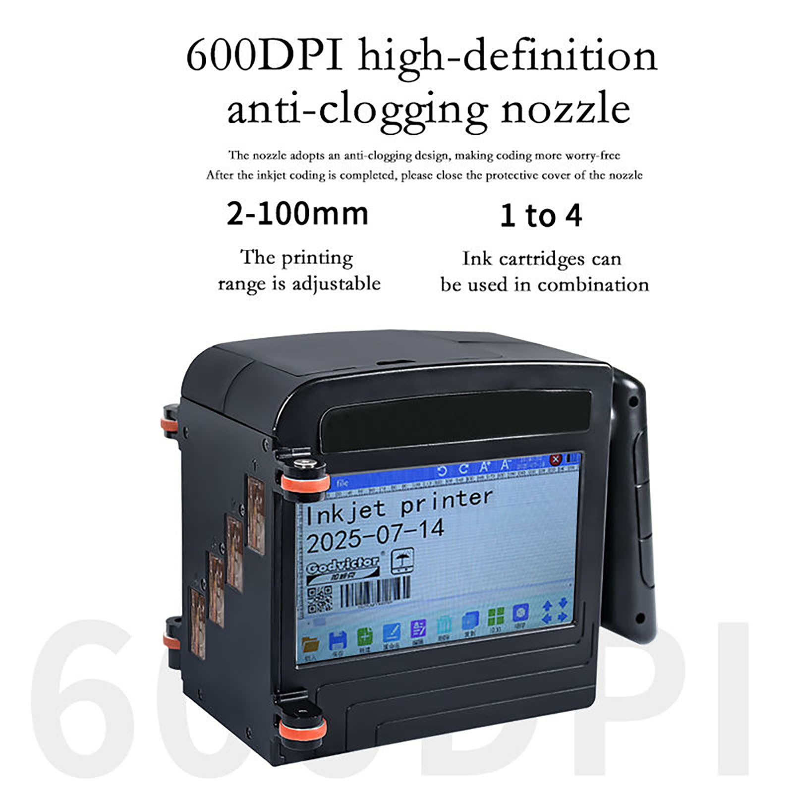 ZM-C100 – портативный ручной с – обзор и цена Coding Machine Date Printer Inkjet