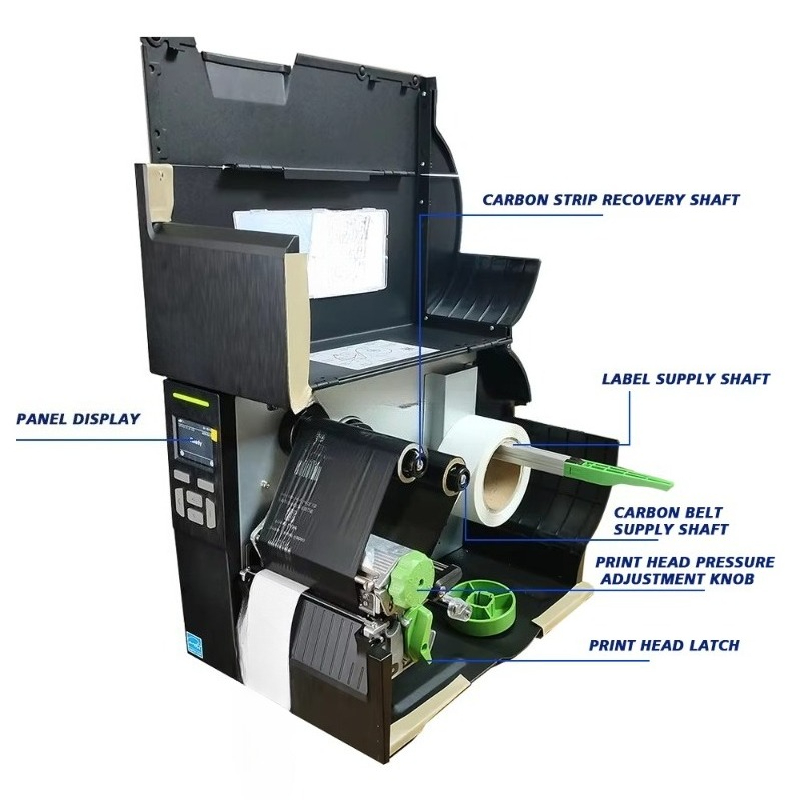 Промышленный термотрансферный  – обзор и цена Thermal Label Printer 4 Inch 300Dpi